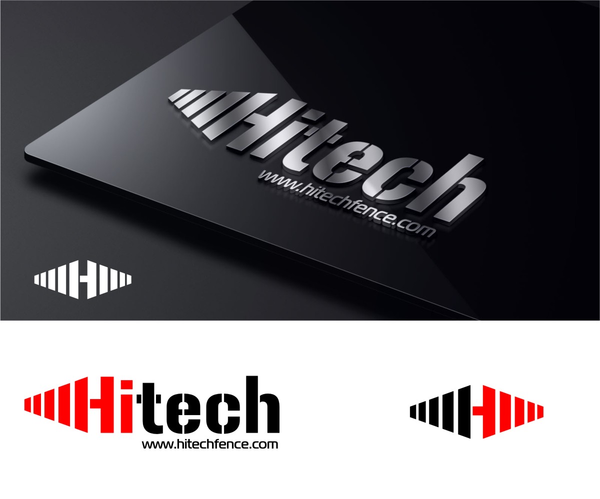Logo Design by OrianO-70 for hitech fence and steel ind. | Design #26199339