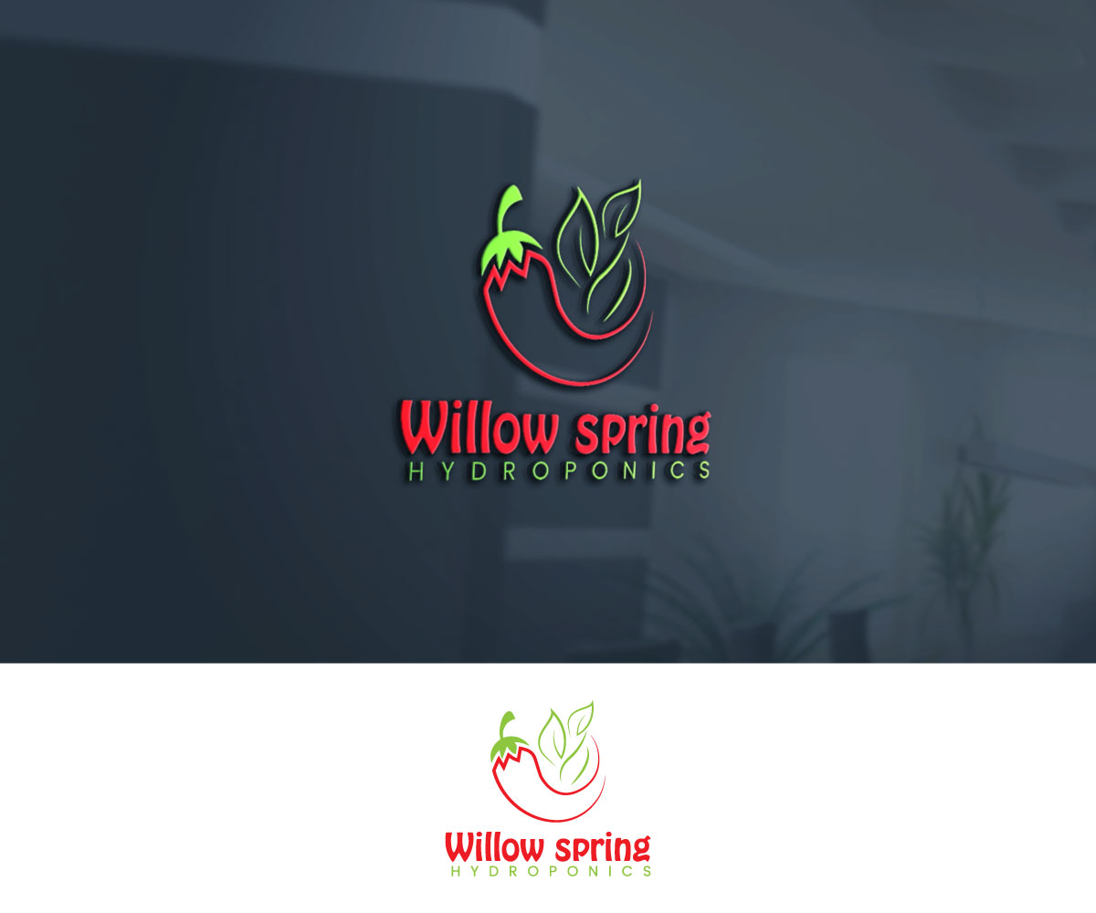 Logo Design by MaToTiPiLa for Willow spring hydroponics | Design #26195980