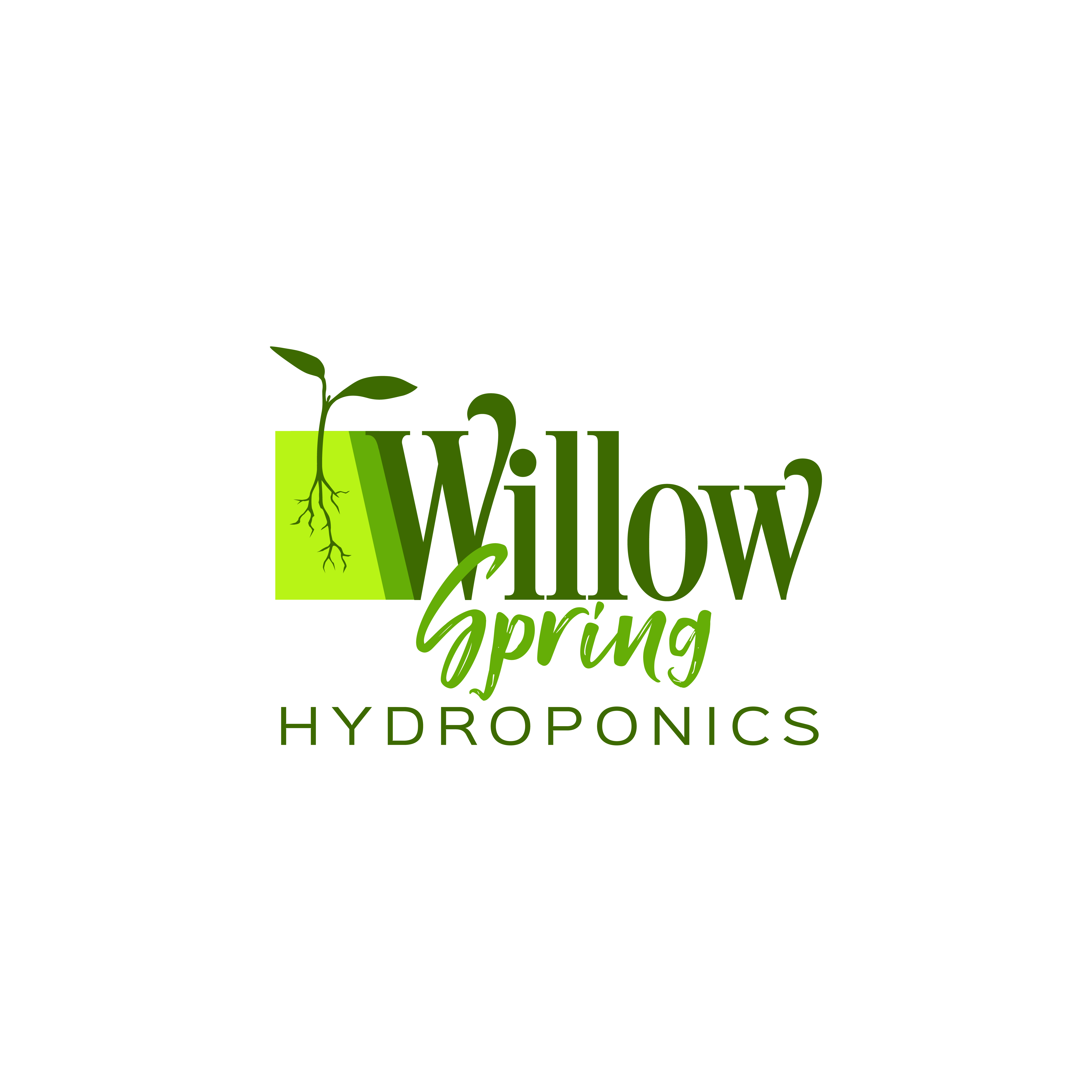 Logo Design by MMYOUSUF for Willow spring hydroponics | Design #26214200