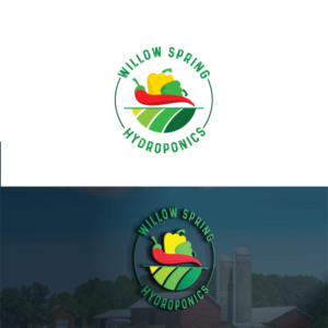Logo Design by Deziners Zone for Willow spring hydroponics | Design: #26199239