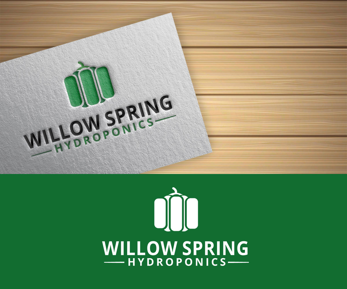 Logo Design by CreativeFeather for Willow spring hydroponics | Design #26196743