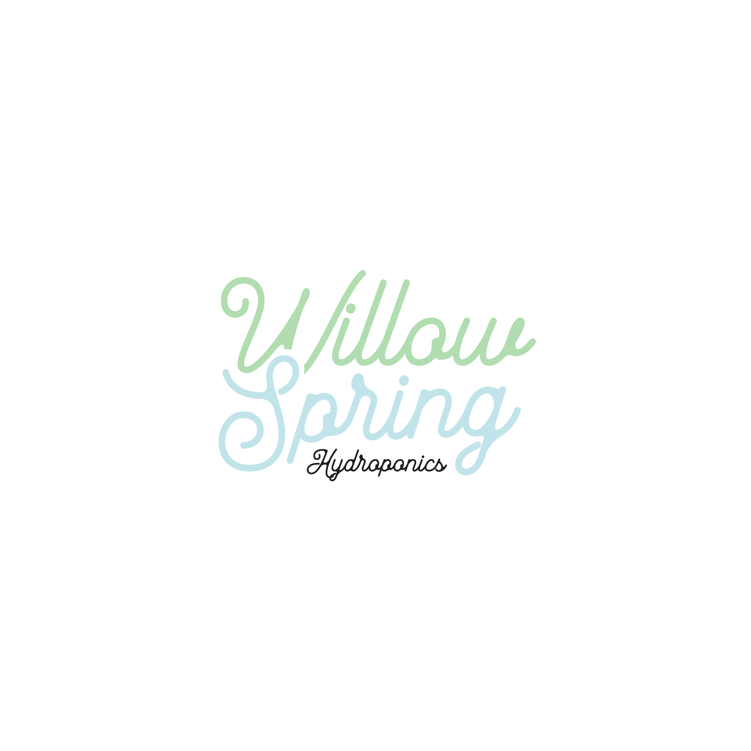 Logo Design by zaria. for Willow spring hydroponics | Design #26202521