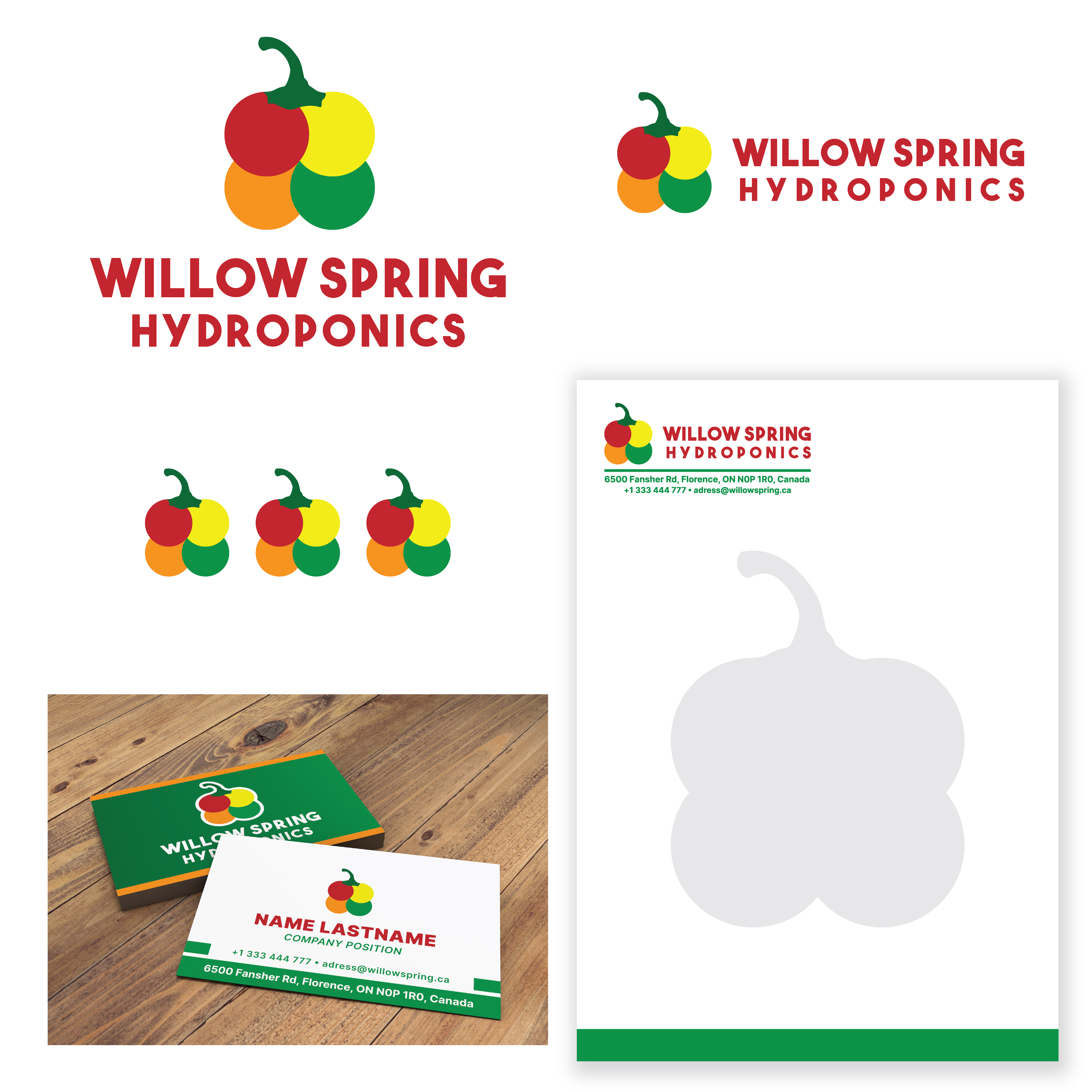 Logo Design by processK for Willow spring hydroponics | Design #26212244