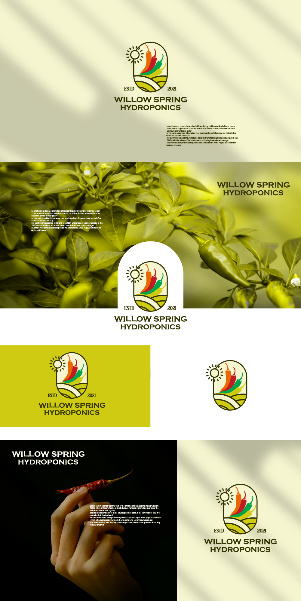 Logo Design by Abdelrahman Ali for Willow spring hydroponics | Design #26201971