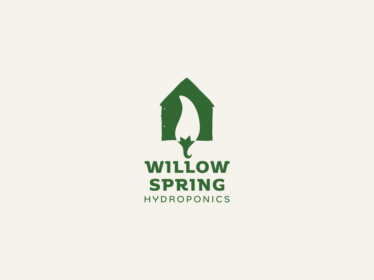 Logo Design by Vinchi for Willow spring hydroponics | Design #26217374