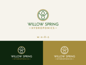 Logo Design by Vinchi for Willow spring hydroponics | Design: #26223895