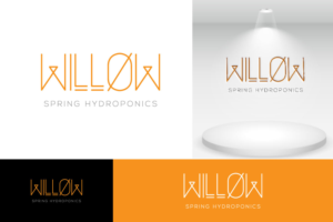 Logo Design by Hridoy Mizi 2 for Willow spring hydroponics | Design: #26199466