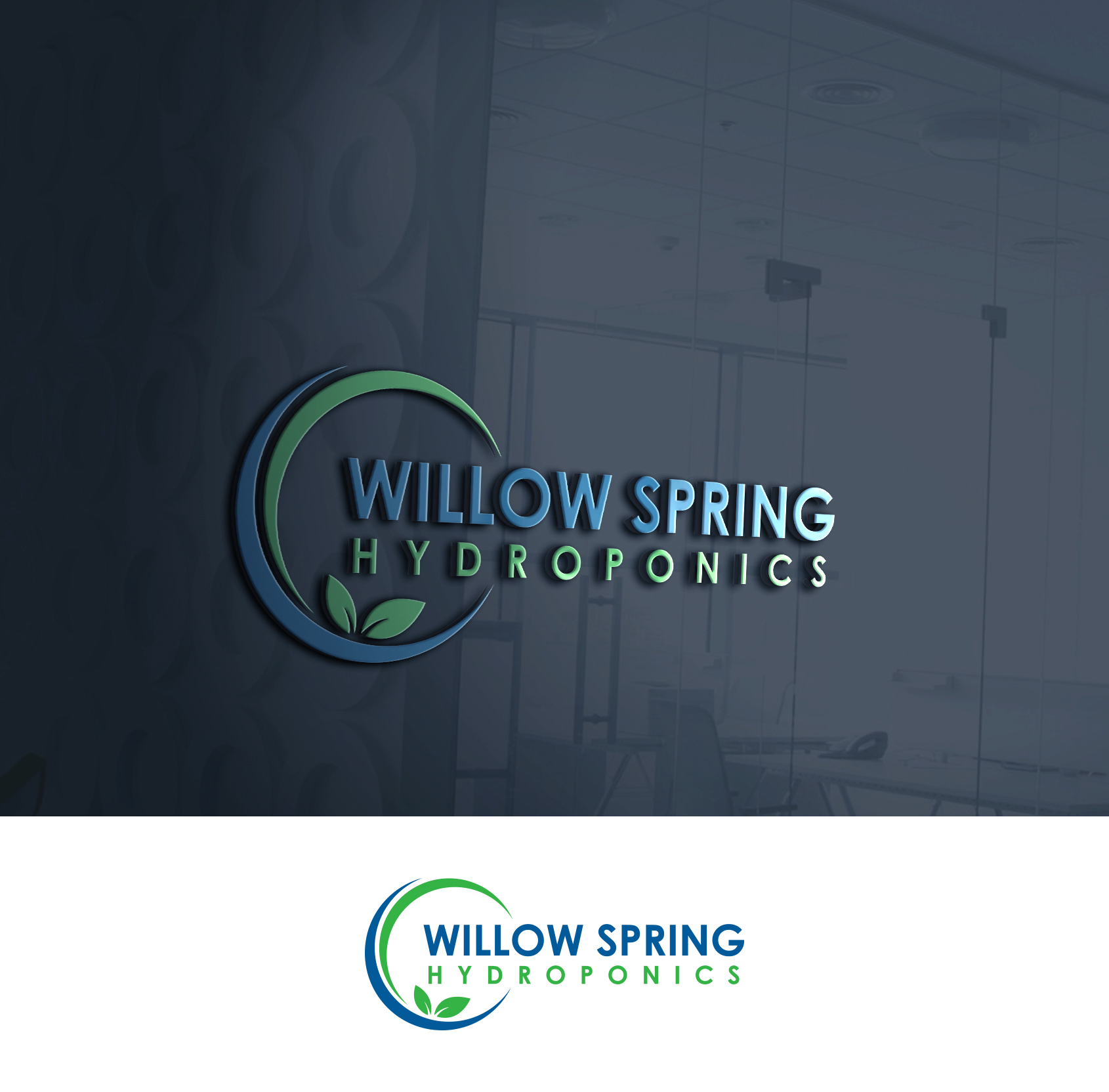 Logo Design by artwork101 for Willow spring hydroponics | Design: #26243756