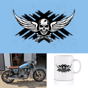 Death From Above Motorcycle Decal | Grafik-Design von CREARTIVE