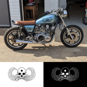 Death From Above Motorcycle Decal | Grafik-Design von Radsky17