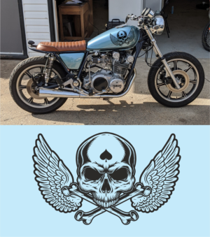 Death From Above Motorcycle Decal | Design Graphique par Maestroto