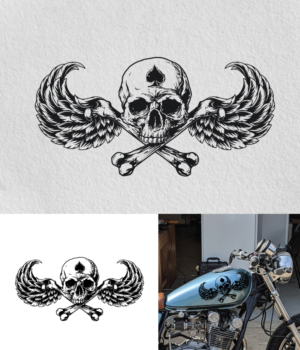 Death From Above Motorcycle Decal | Grafik-Design von ally designs