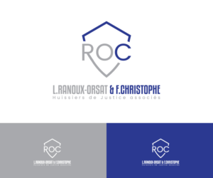 L.RANOUX-ORSAT & F.CHRISTOPHE - Huissiers de Justice associés | Diseño de Logo por makerlogoz