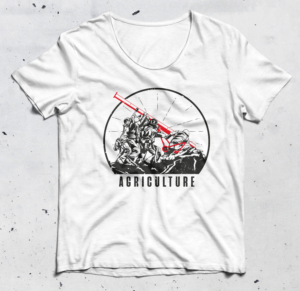 Patriotic Farmer Tshirt Design | Diseño de Camiseta por Alaya