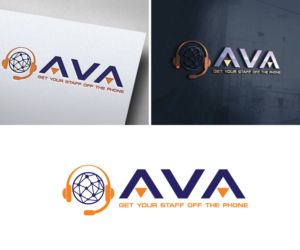 AVA - Get Your Staff Off The Phone | Logo Design by HEAVEN ART