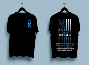 Colon Cancer Awareness T-Shirt | T-Shirt-Design von SAI DESIGNS