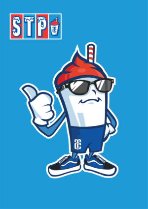 Slushy Cartoon Character Mascot | Diseño de Camiseta por Nublan Ameram