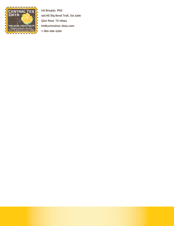 Letterhead Design by Kburks for Centraltex Data | Design #3087665