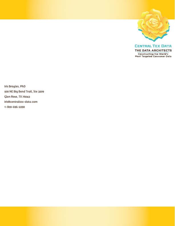 Letterhead Design by Kburks for Centraltex Data | Design #3087666