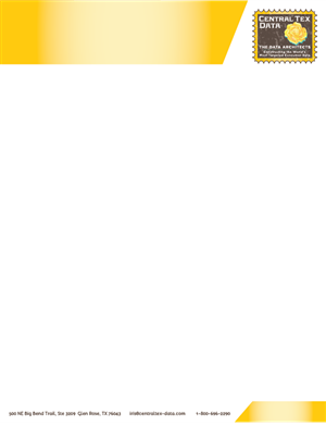 Letterhead Design by Kburks for Centraltex Data | Design: #3100013