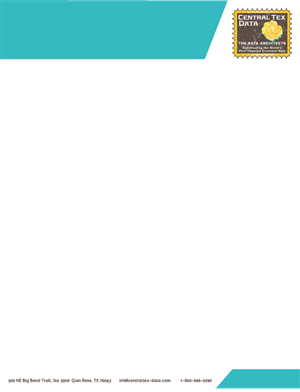 Letterhead Design by Kburks for Centraltex Data | Design: #3100025