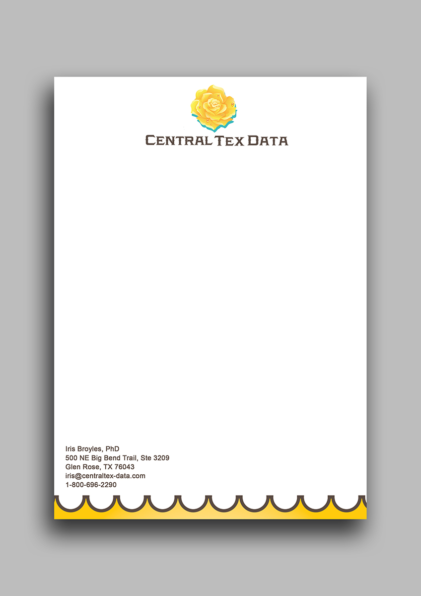 Letterhead Design by Armin Shohrati for Centraltex Data | Design #3074610