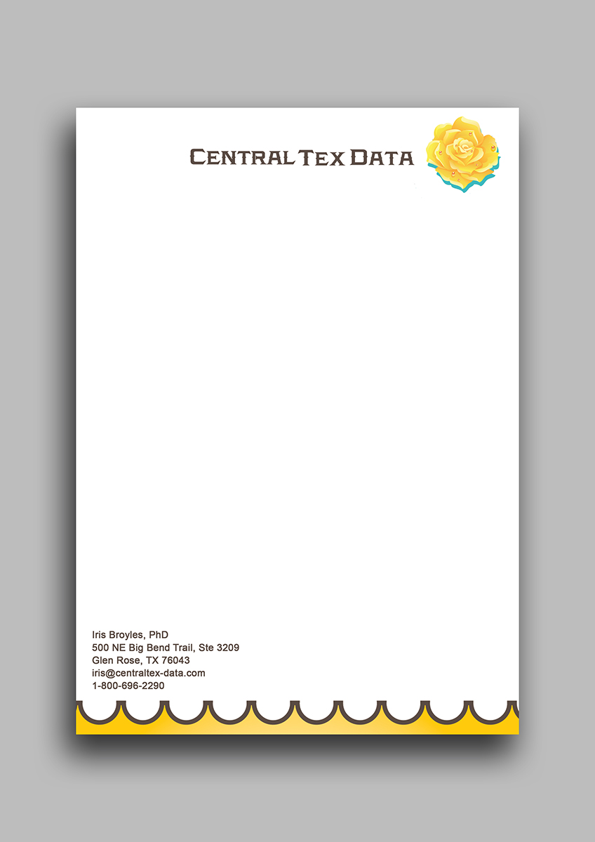 Letterhead Design by Armin Shohrati for Centraltex Data | Design #3074612