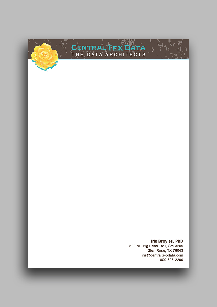 Letterhead Design by Armin Shohrati for Centraltex Data | Design #3074623
