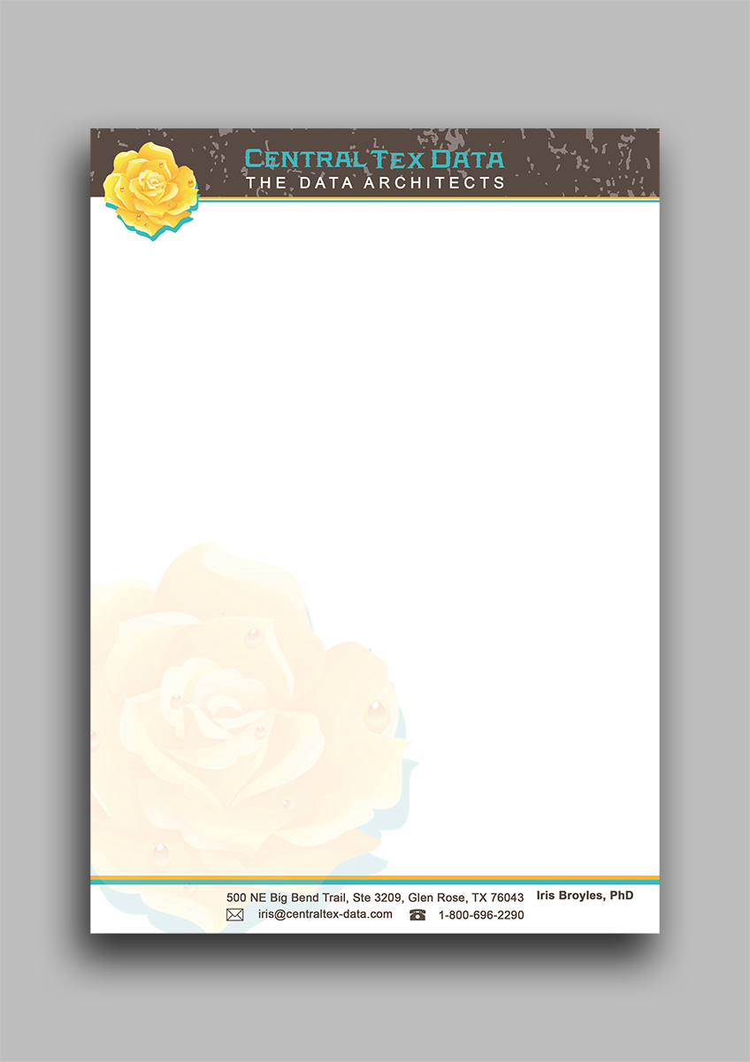 Letterhead Design by Armin Shohrati for Centraltex Data | Design #3081087