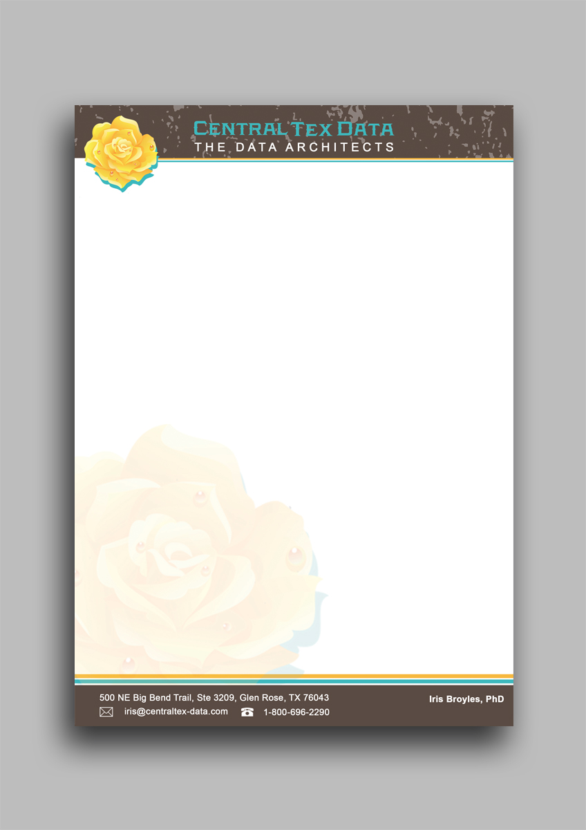 Letterhead Design by Armin Shohrati for Centraltex Data | Design #3081093