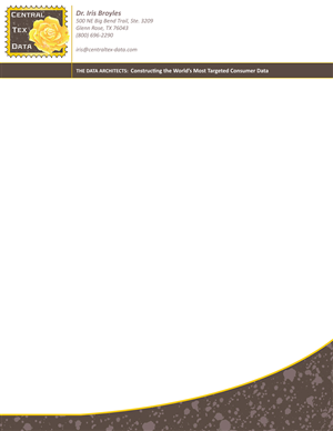 Letterhead Design by Create SnapShots for Centraltex Data | Design: #3130911
