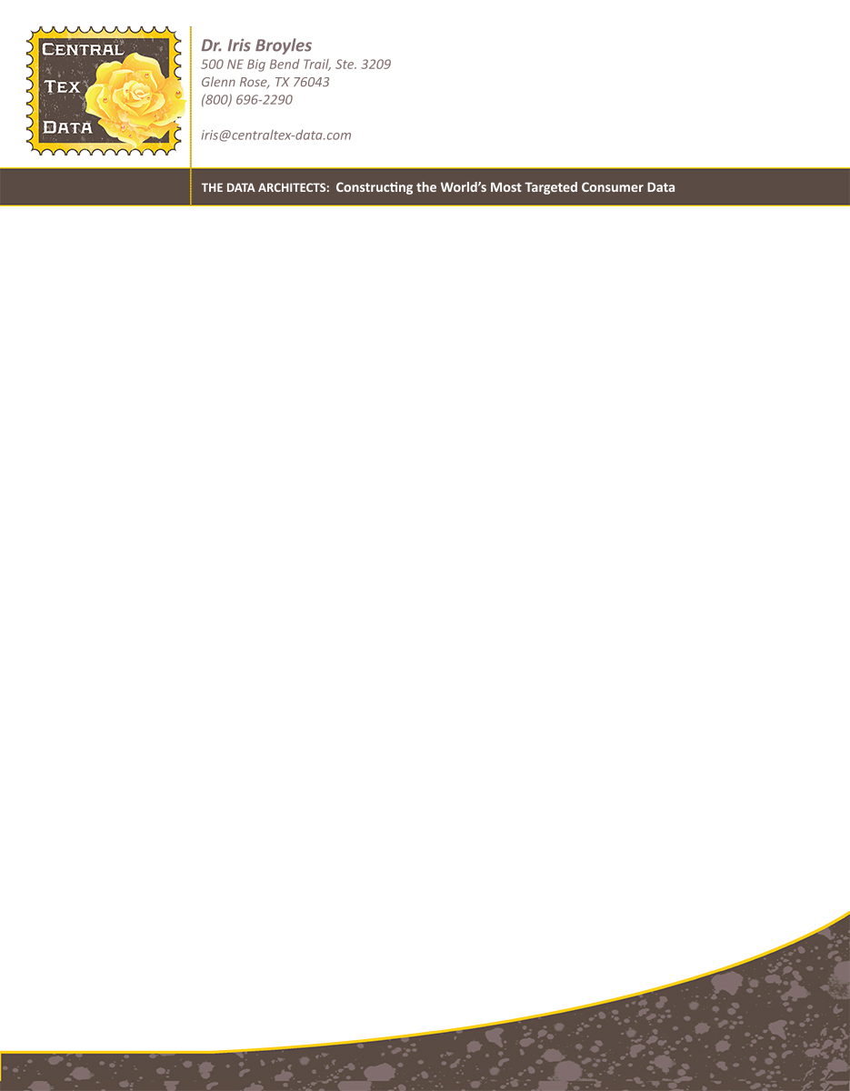 Letterhead Design by Create SnapShots for Centraltex Data | Design #3137064