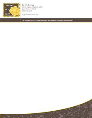 Letterhead Design by Create SnapShots for Centraltex Data | Design: #3137064