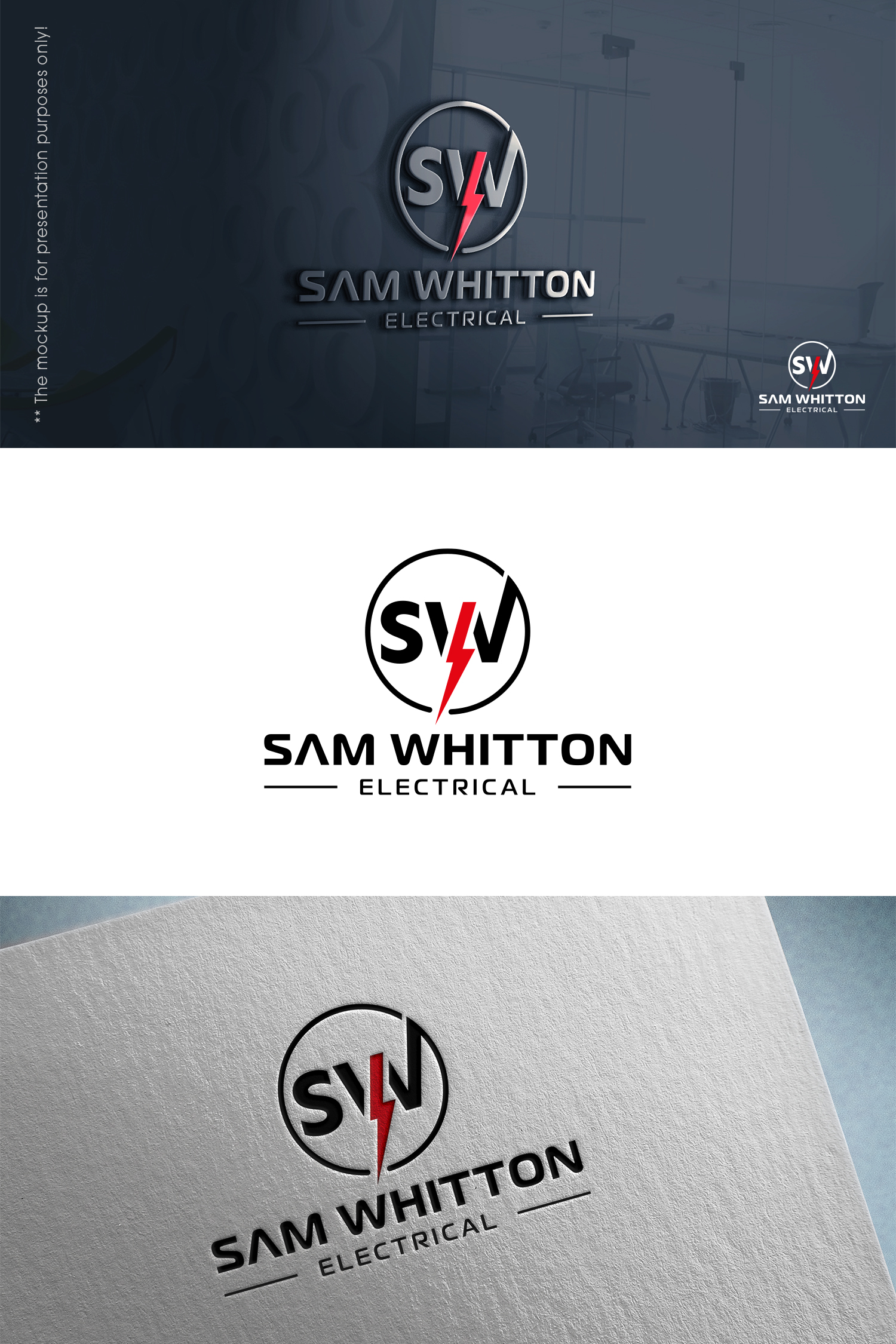 Logo Design by designbysy for Whitton lighting and electrical | Design #26198487