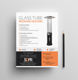 Heater product information sheets | Flyer-Design von JK18