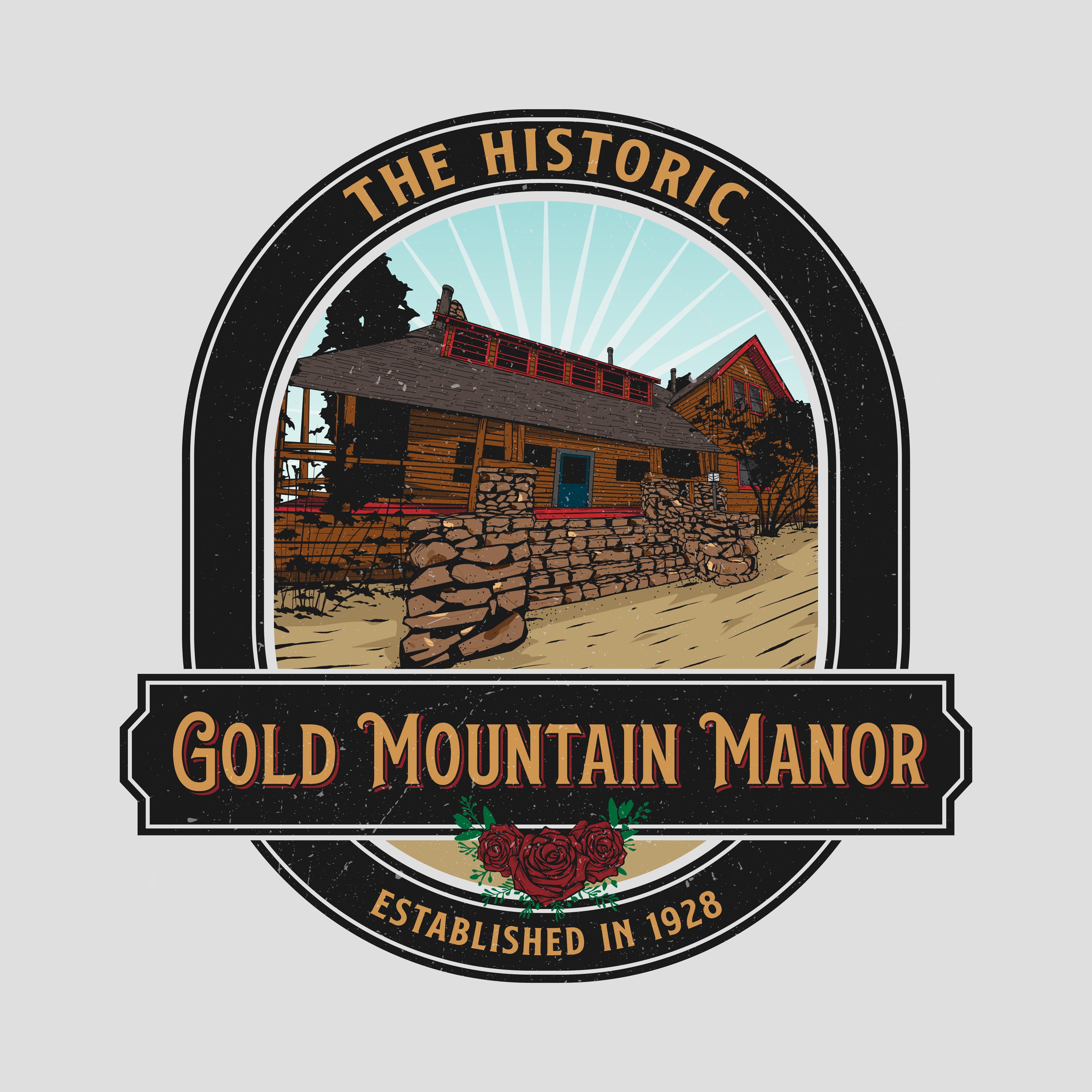 Logo Design by thedriftshop for Gold Mountain Manor | Design: #26317173