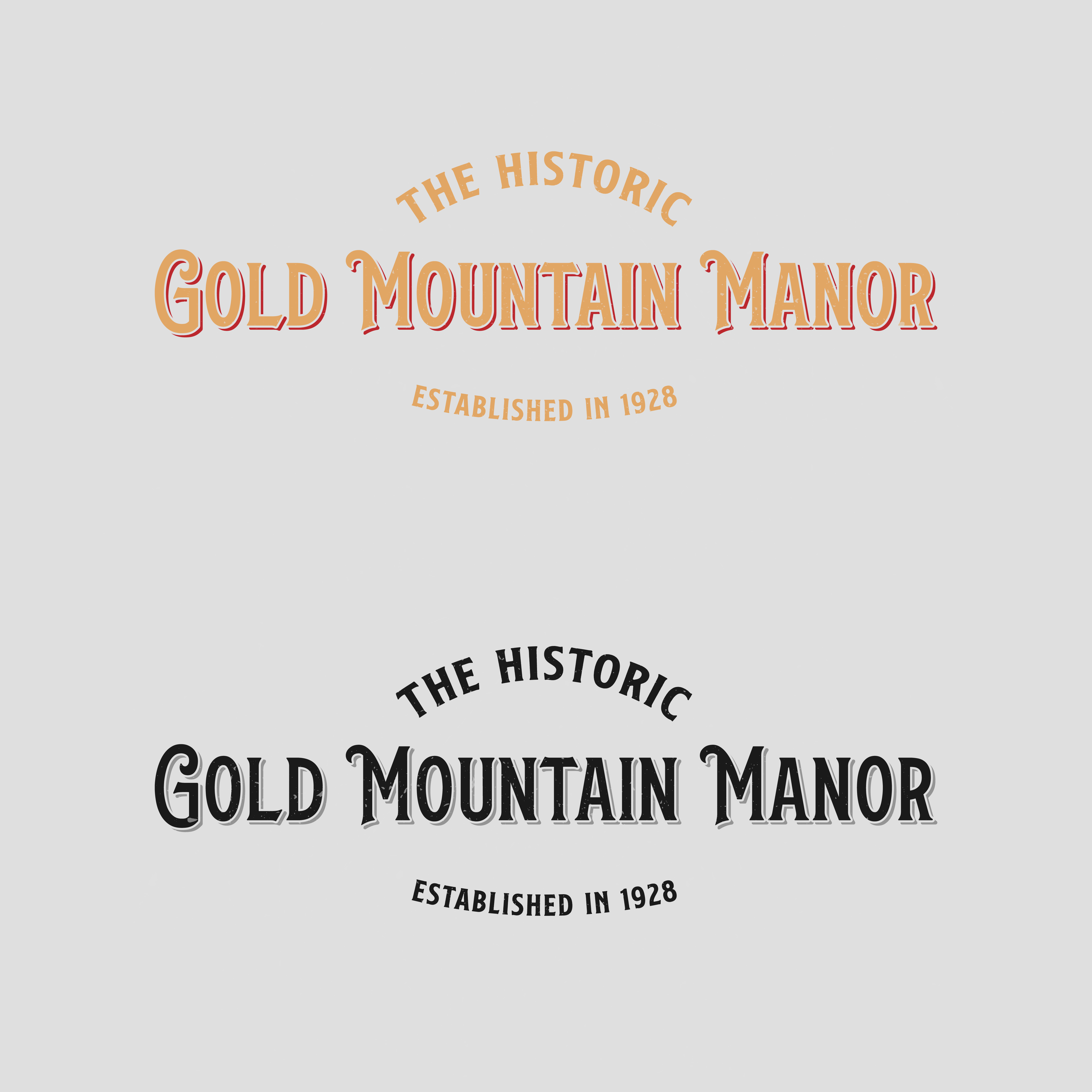 Logo Design by thedriftshop for Gold Mountain Manor | Design #26383747