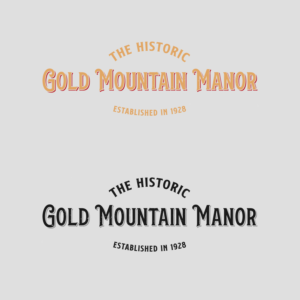 Diseño de Logo por thedriftshop para Gold Mountain Manor | Diseño: #26383747