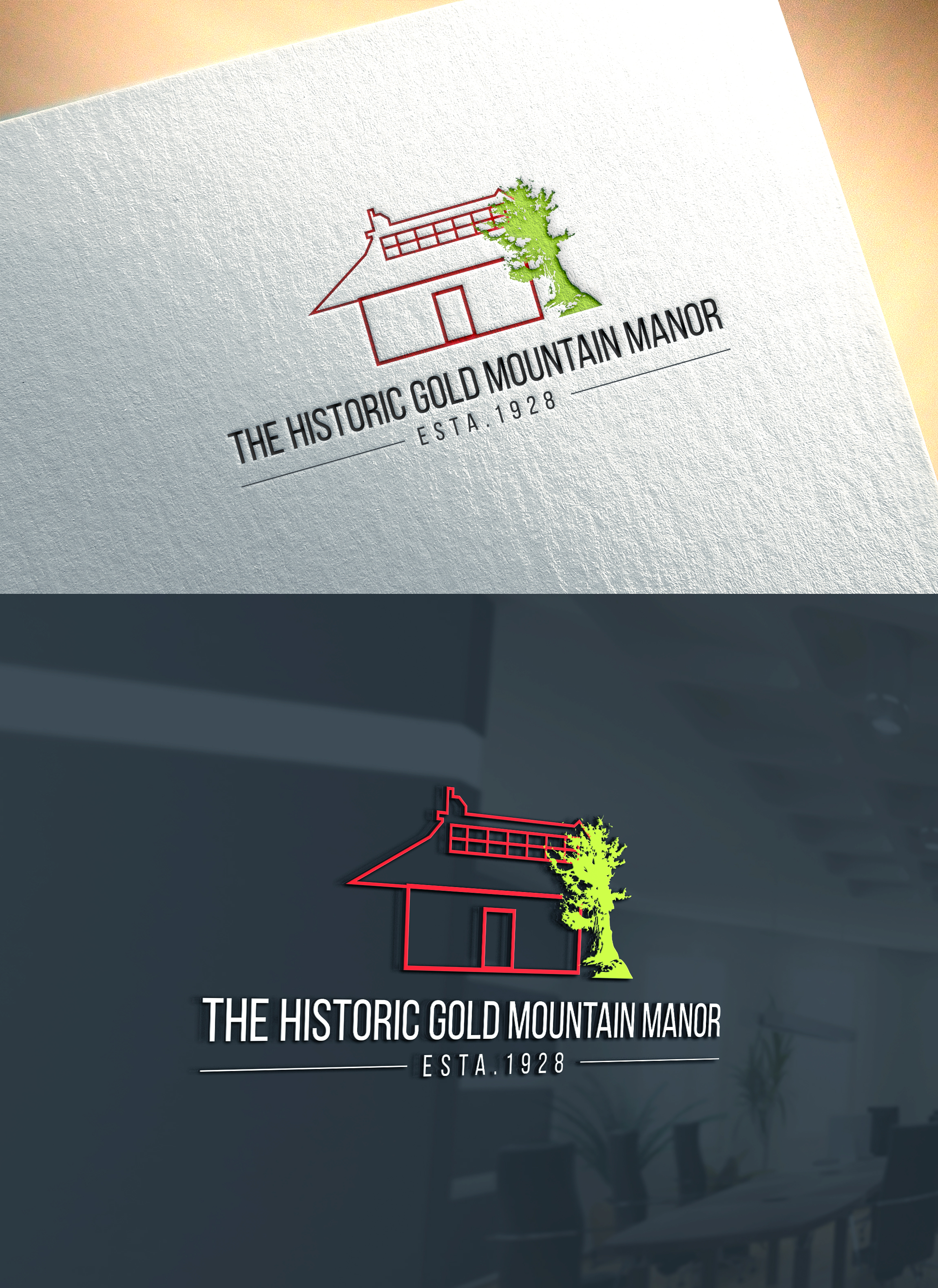 Logo Design by Art Lancer for Gold Mountain Manor | Design #26233392