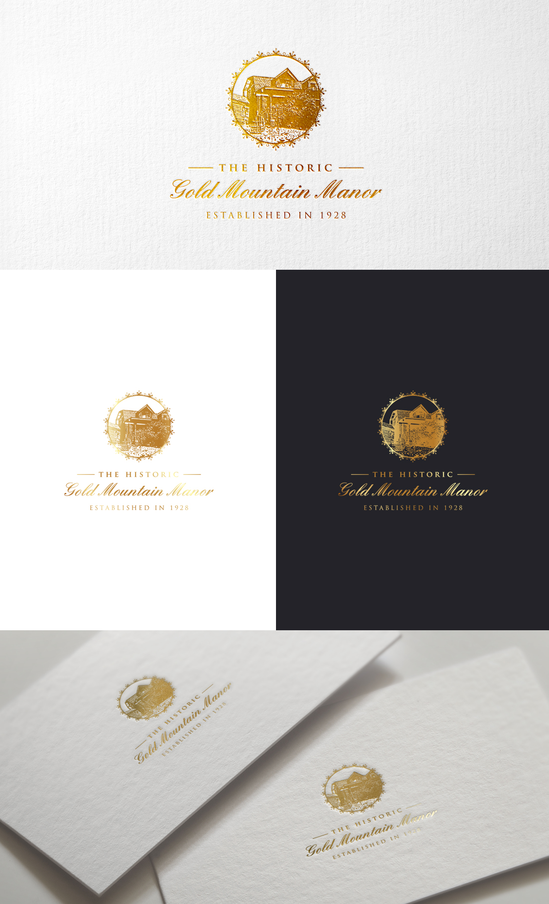 Logo Design by GLDesigns for Gold Mountain Manor | Design #26200654