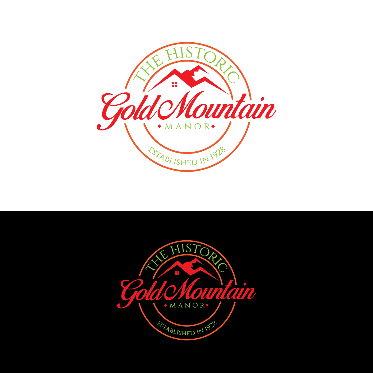 Logo Design by Graphic Bricks for Gold Mountain Manor | Design #26199992