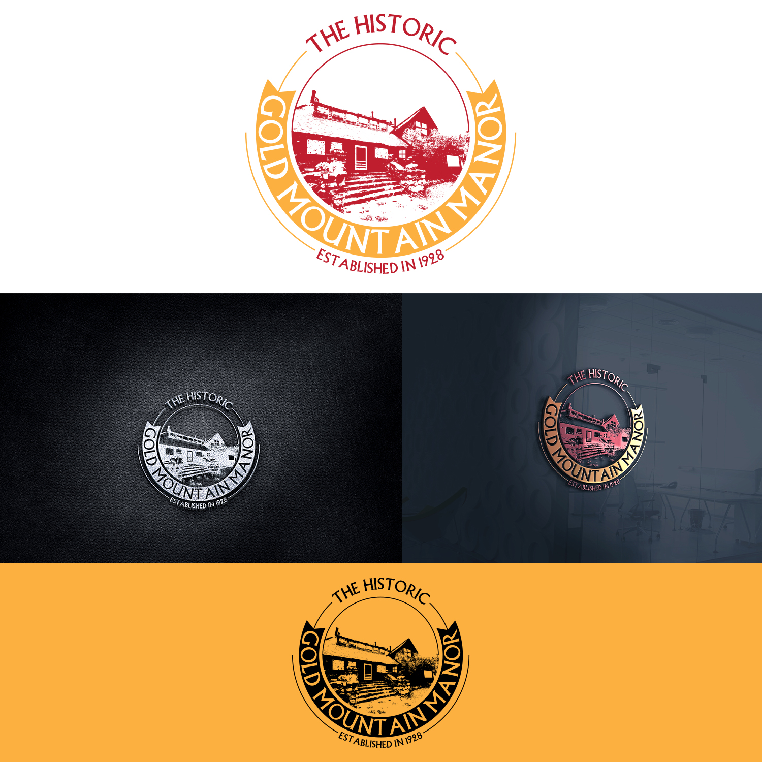 Diseño de Logo por Maxo-Biz para Gold Mountain Manor | Diseño #26308113