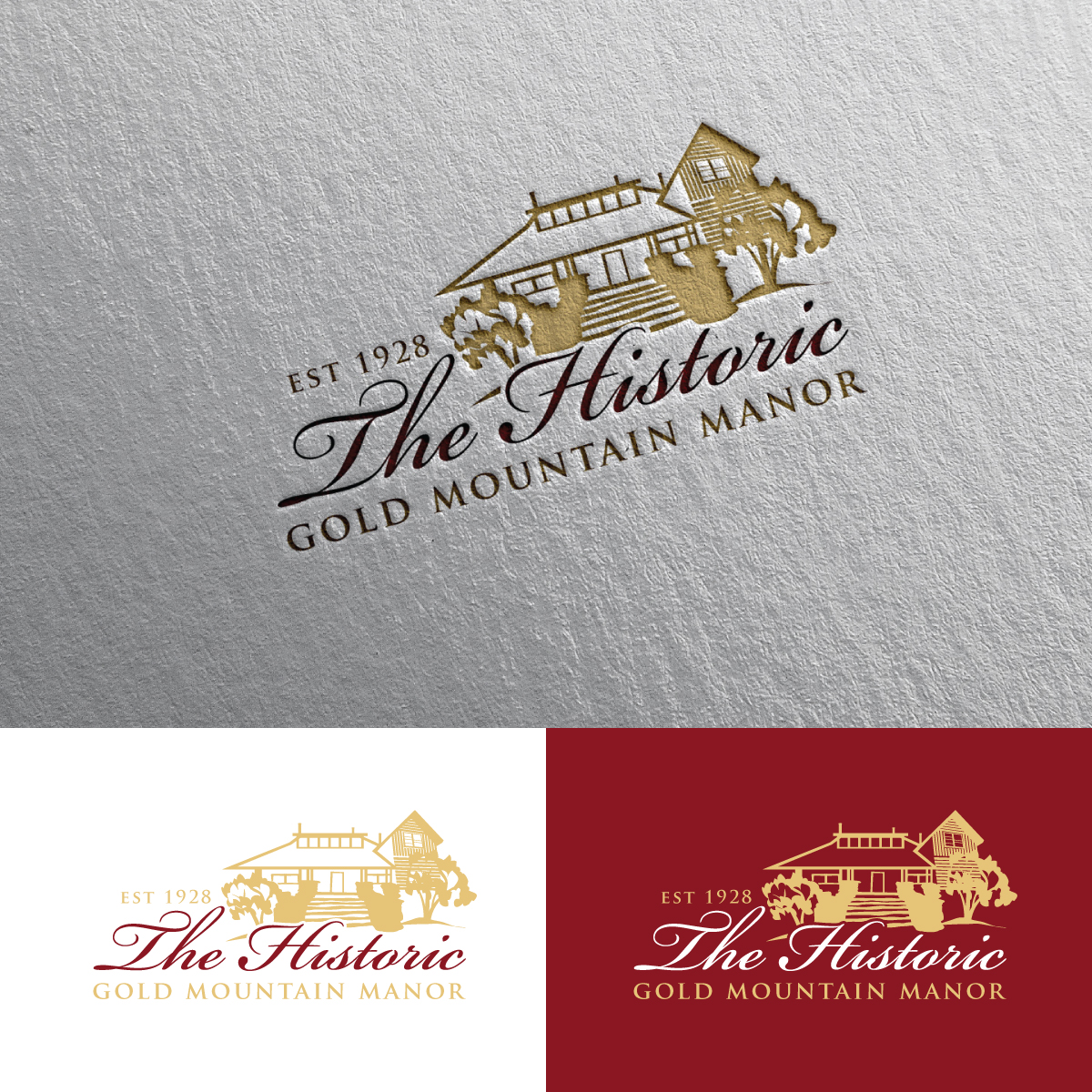 Logo Design by Rii for Gold Mountain Manor | Design #26200024