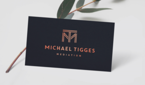 Dr. Michael Tigges Mediatior, alternativ:  tigges-mediation | Logo Design by Birdcage