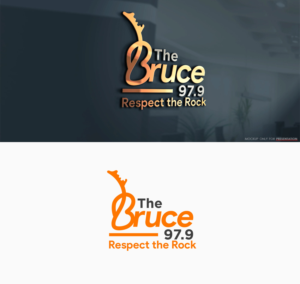 97.9 the BRUCE (tag line: "Respect the Rock") | Logo-Design von Mono.co