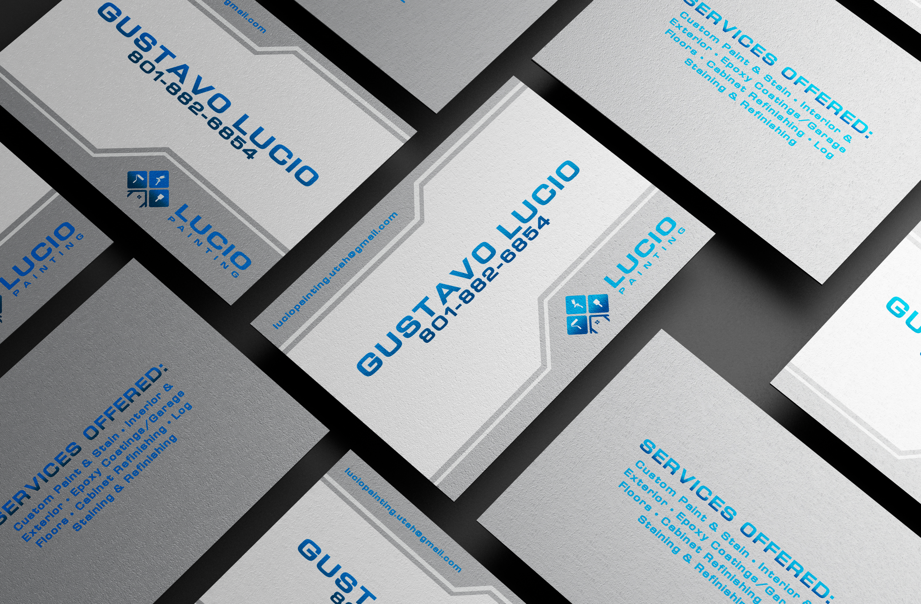 Business Card Design by Disenio Workz for Lucio Painting LLC | Design #26209356