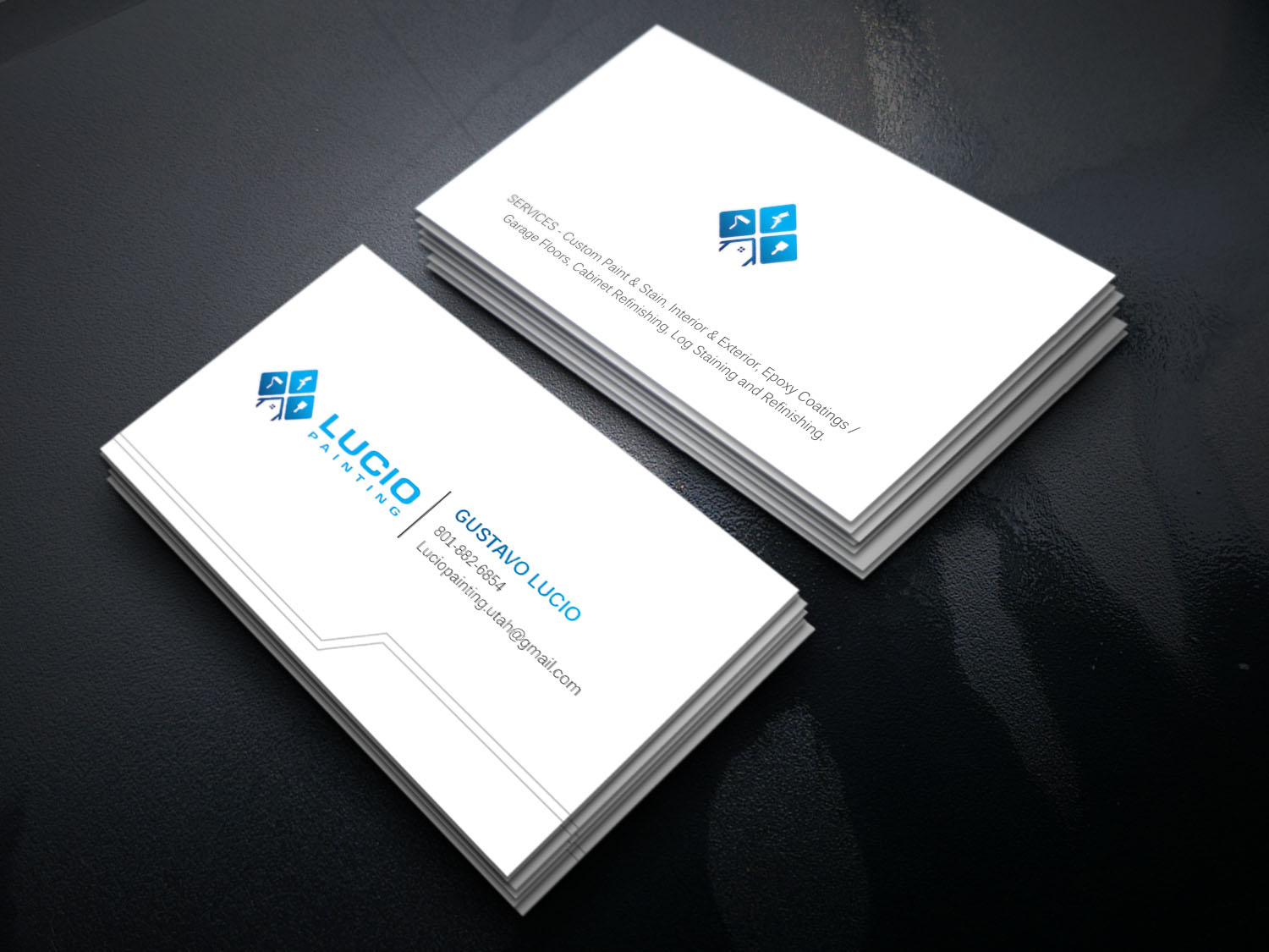 Business Card Design by Xpert for Lucio Painting LLC | Design #26208027