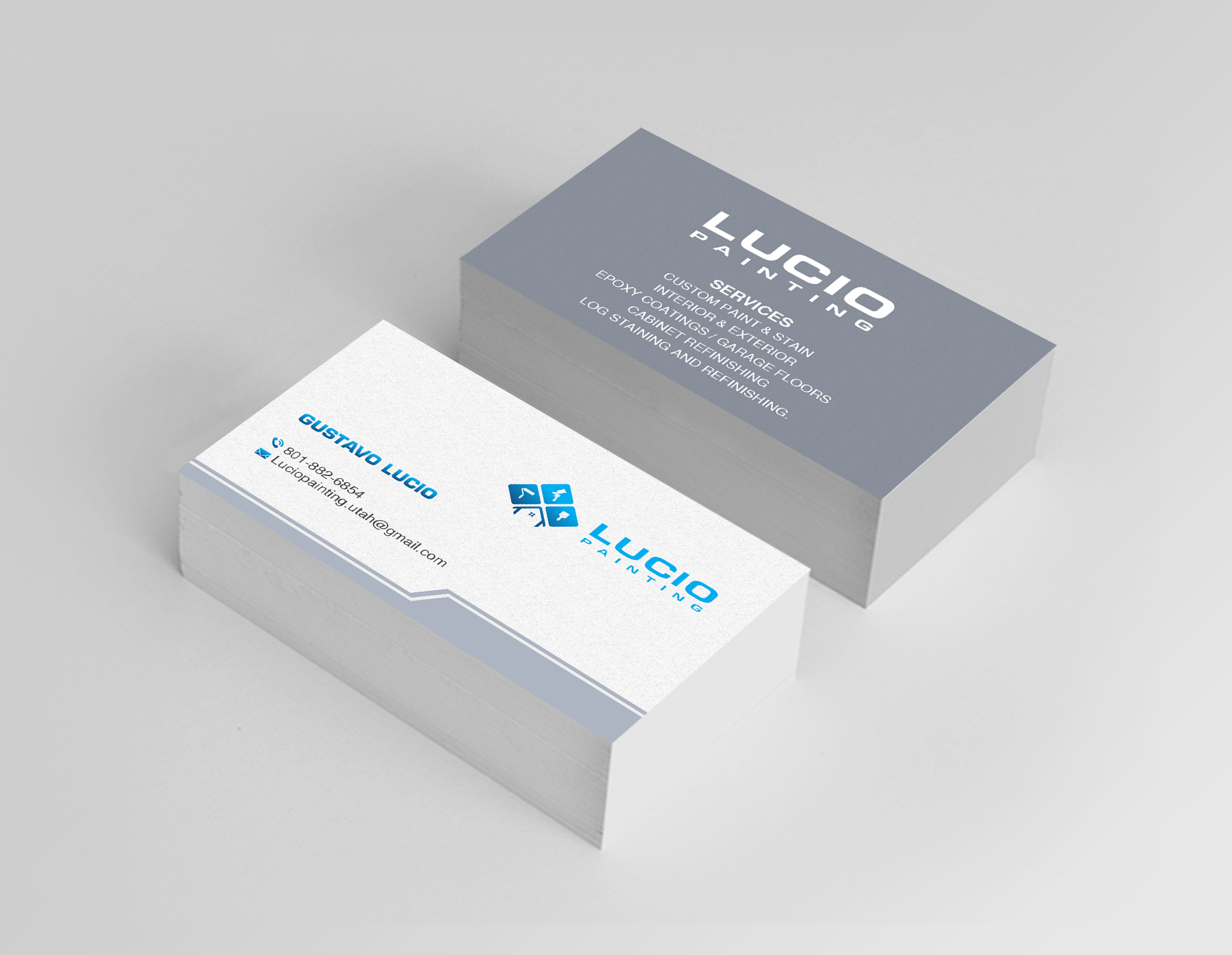 Business Card Design by Creations Box 2015 for Lucio Painting LLC | Design #26213339