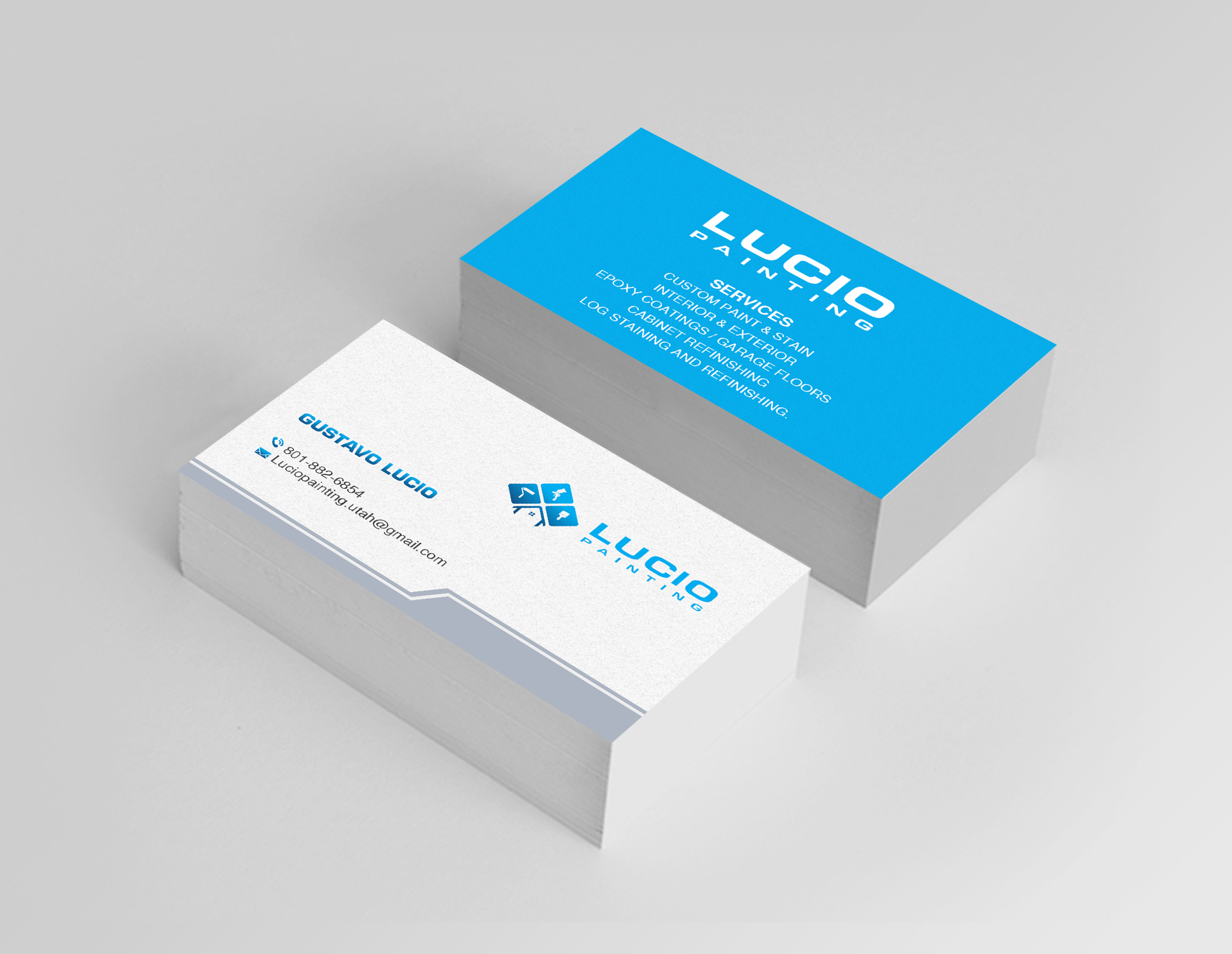 Business Card Design by Creations Box 2015 for Lucio Painting LLC | Design #26213341