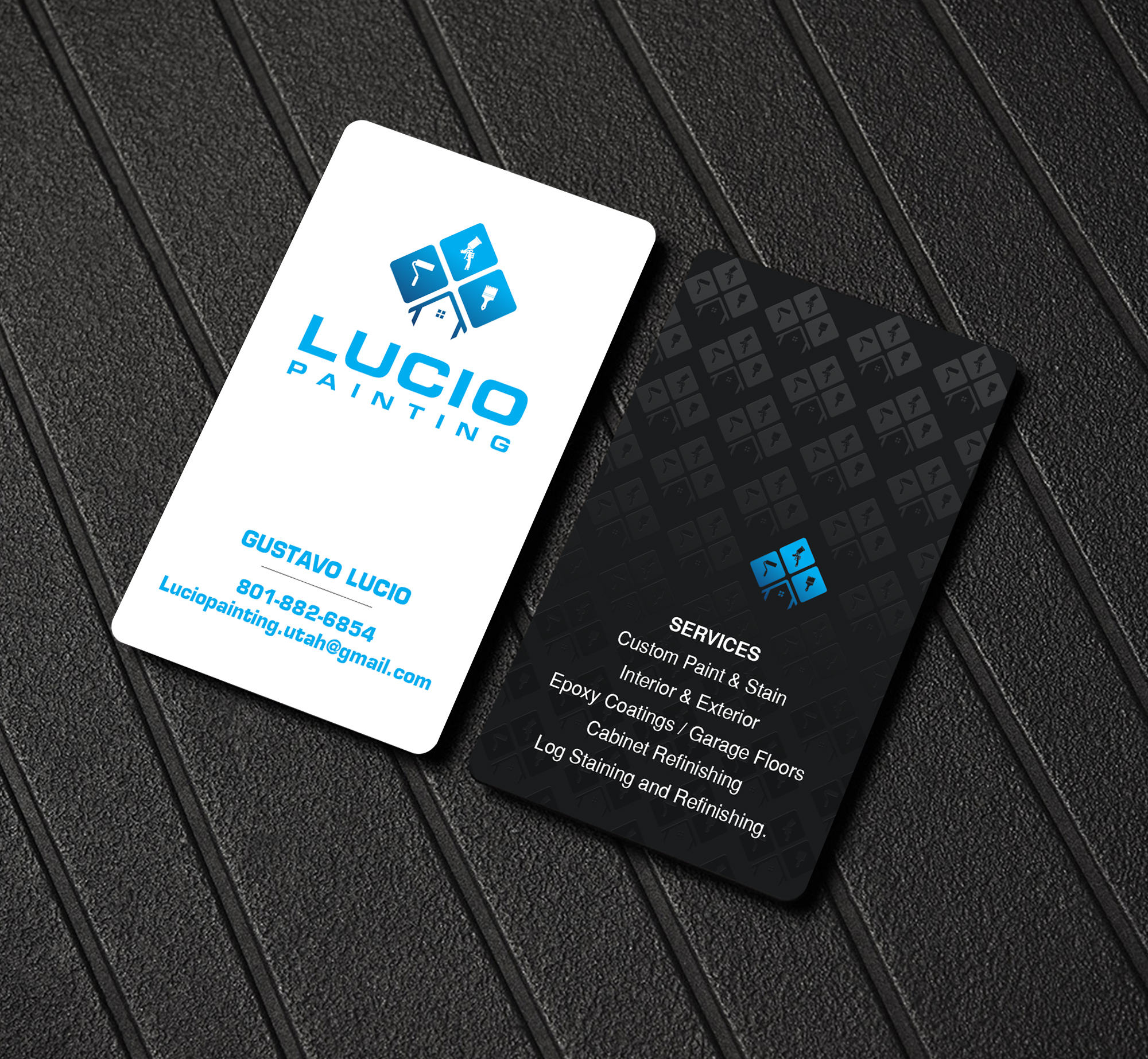 Business Card Design by Creations Box 2015 for Lucio Painting LLC | Design #26213347